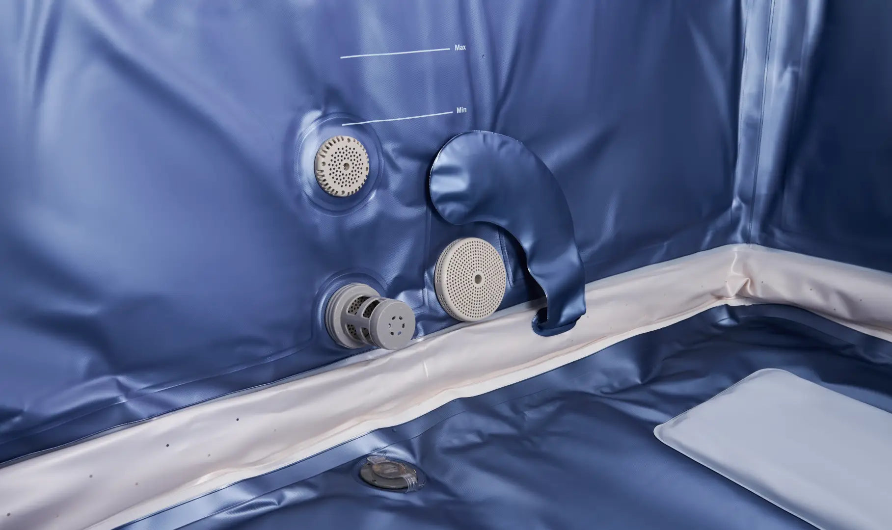 Mspa Whirlpool Oslo App Steuerung LED 2025 Sapphire 160x160cm