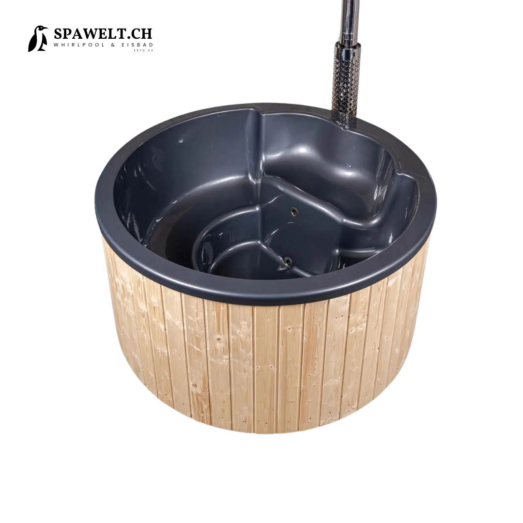 Hot Tub, Jacuzzi holzbefeuert Narvik 200x200cm