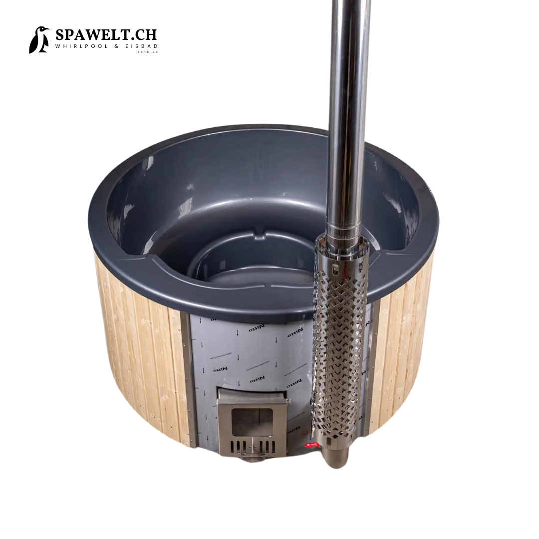 Hot Tub, Jacuzzi holzbefeuert Narvik 200x200cm