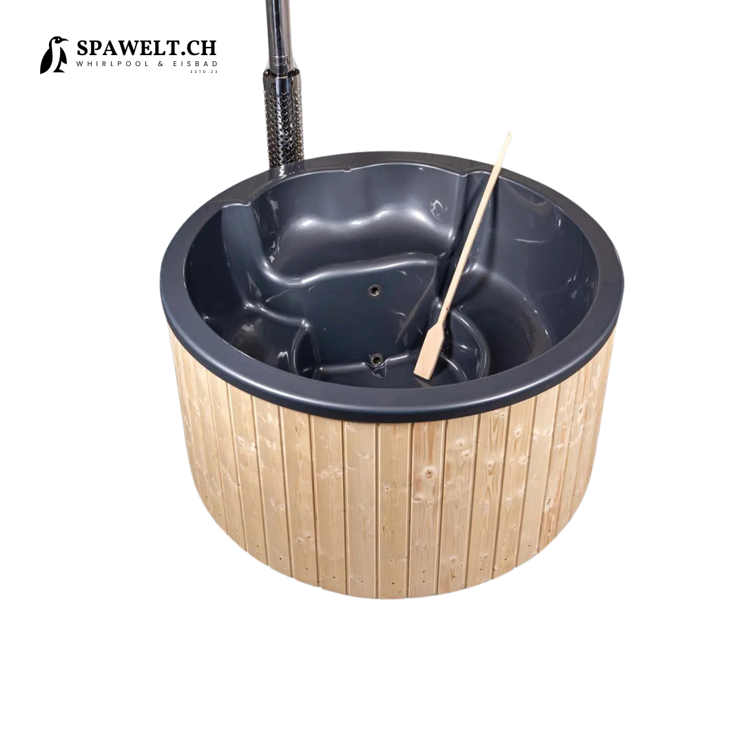 Hot Tub, Jacuzzi holzbefeuert Narvik 200x200cm