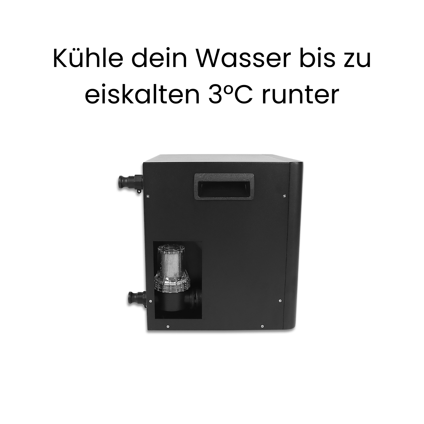 Ice Tub Pro 3 – Eisbad Komplettset 280L mit Chiller Eiskalt V2, Outdoor Cold Plunge mit App-Steuerung & Zubehör