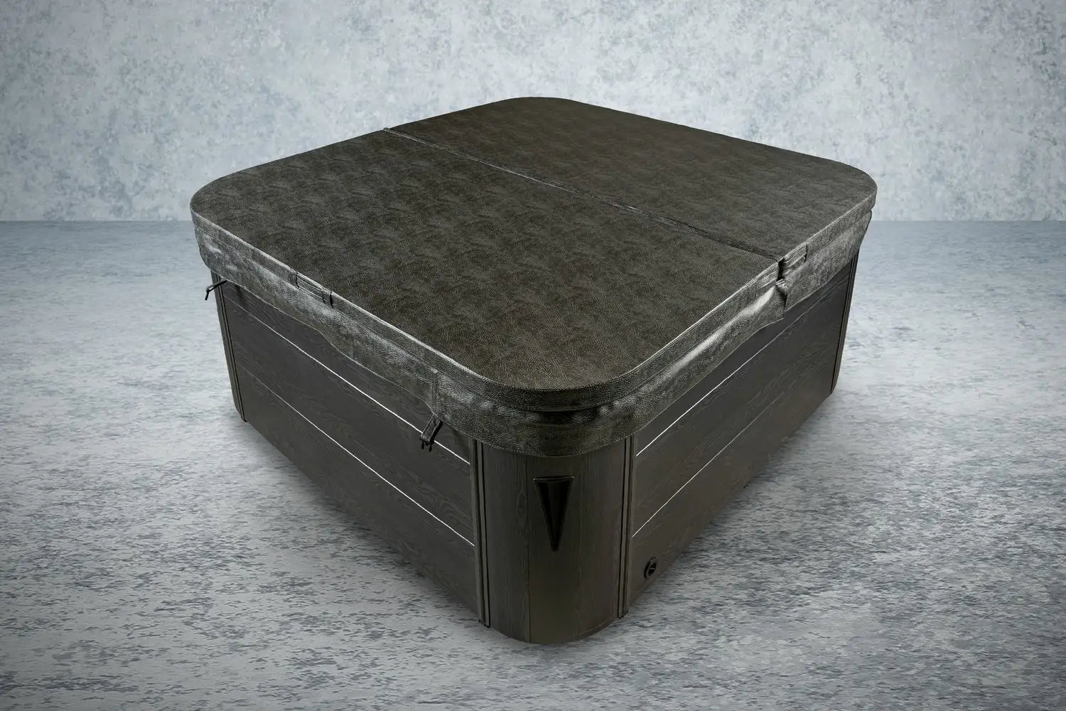 Outdoor Whirlpool, Jacuzzi, Hot Tub schwarz / weiss Roma USA