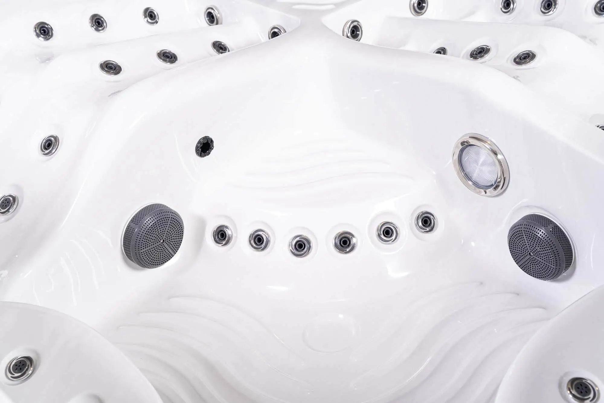 Outdoor Whirlpool, Jacuzzi, Hot Tub schwarz / weiss Imperia USA