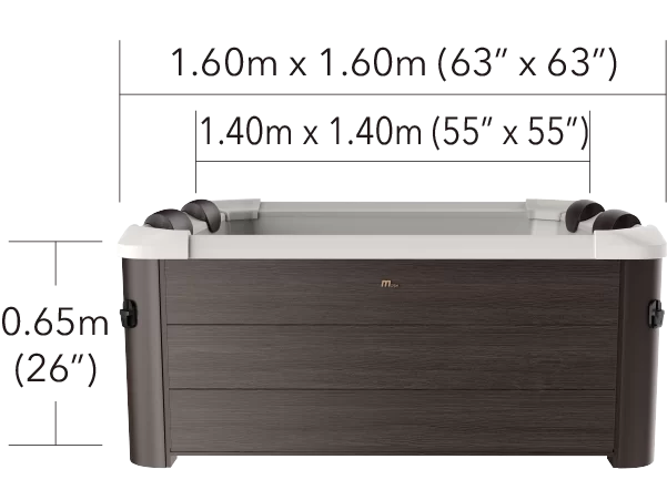 Mspa Whirlpool Tribeca App Steuerung 2025 160x160cm