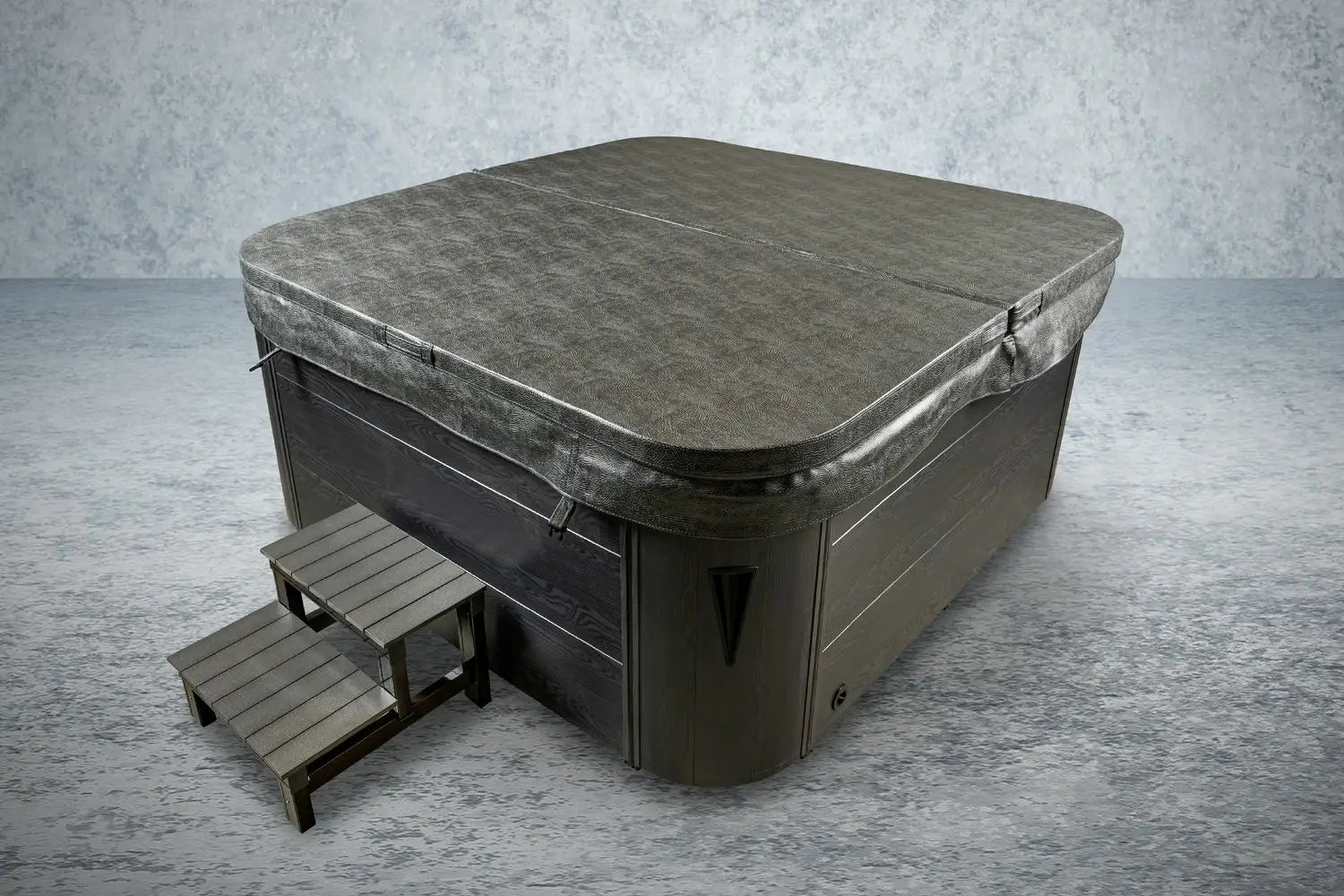 Outdoor Whirlpool, Jacuzzi, Hot Tub schwarz / weiss Roma USA