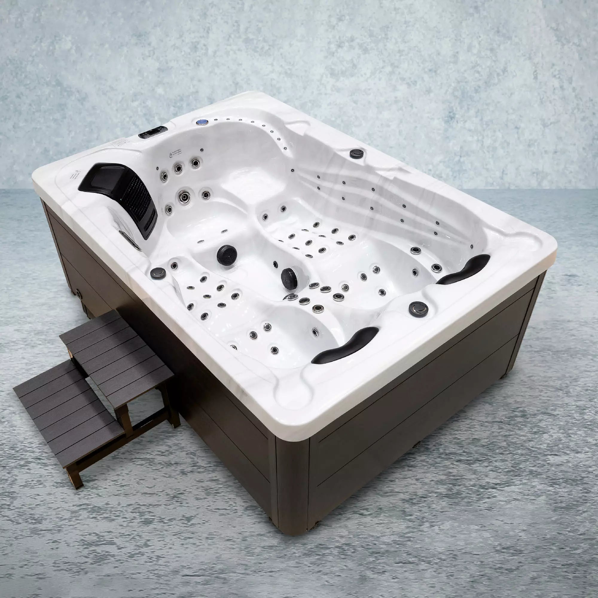 Outdoor Whirlpool, Jacuzzi schwarz/weiss Torina USA
