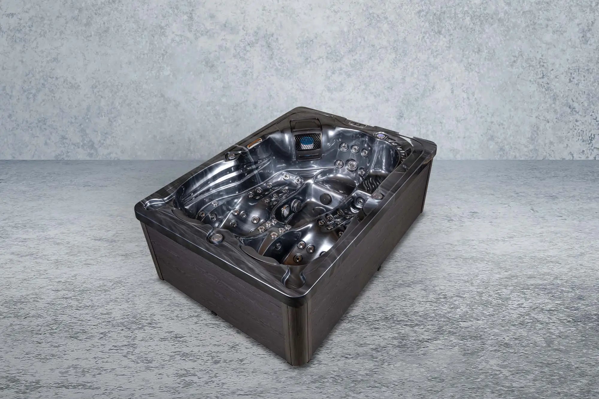 Outdoor Whirlpool, Jacuzzi dunkel / schwarz Torina USA