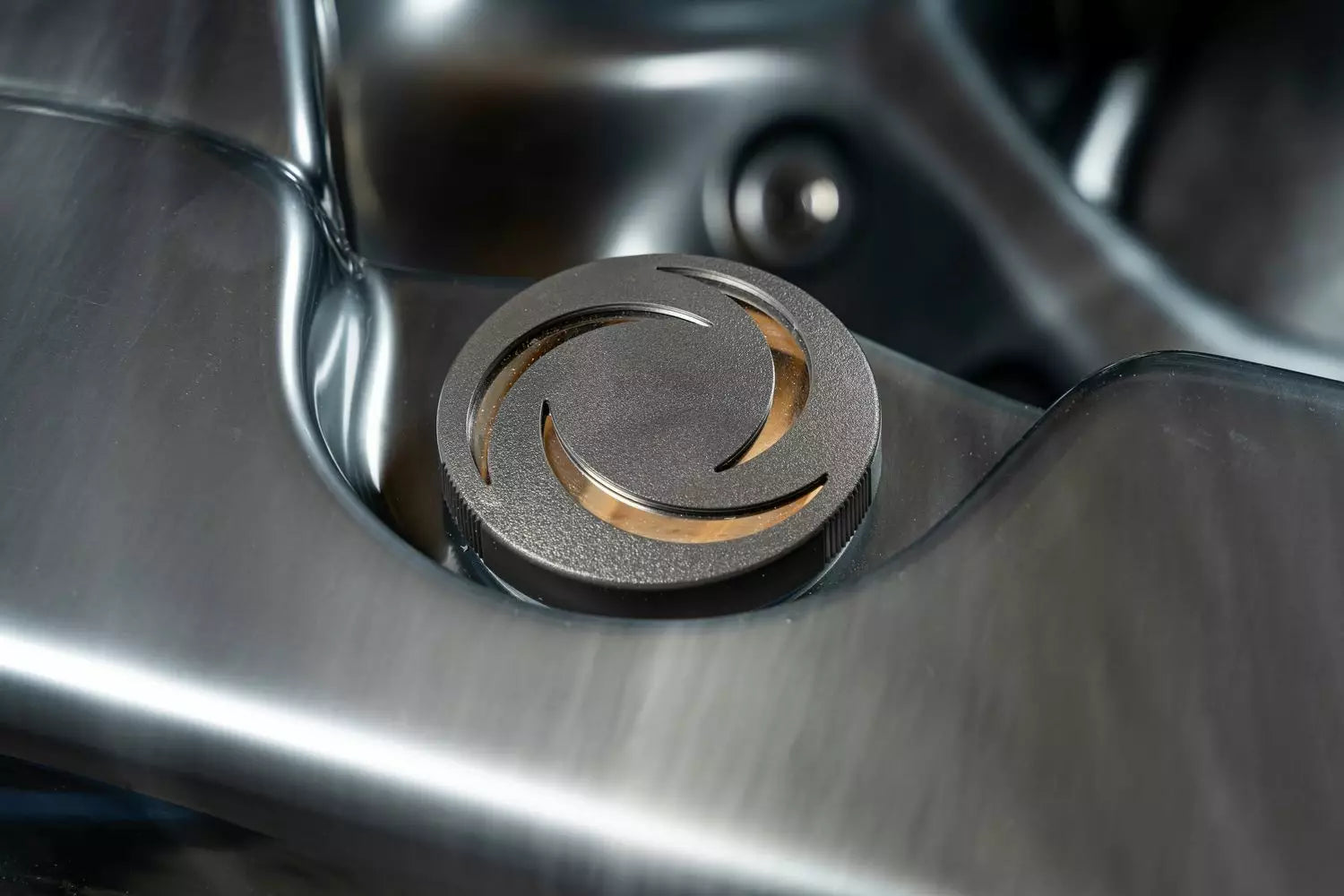 Outdoor Whirlpool, Jacuzzi, Hot Tub dunkel / schwarz Modena USA