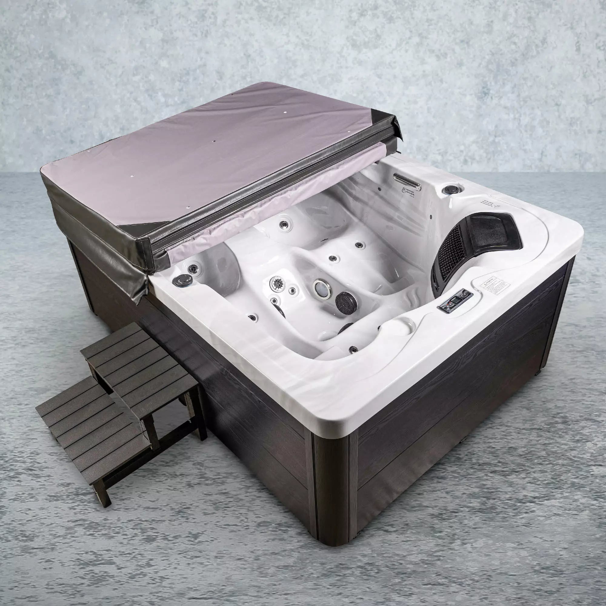 Outdoor Whirlpool, Jacuzzi schwarz/weiss Torina USA