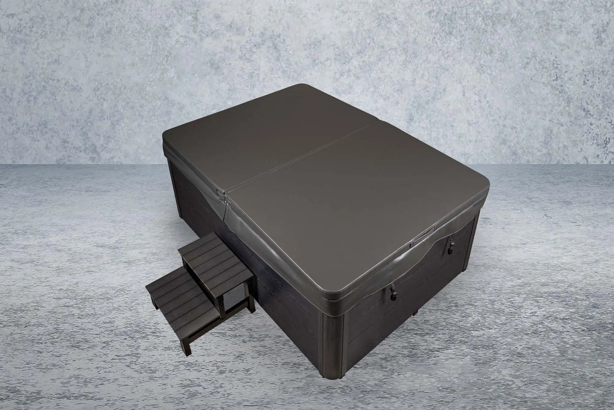 Outdoor Whirlpool, Jacuzzi dunkel / schwarz Torina USA