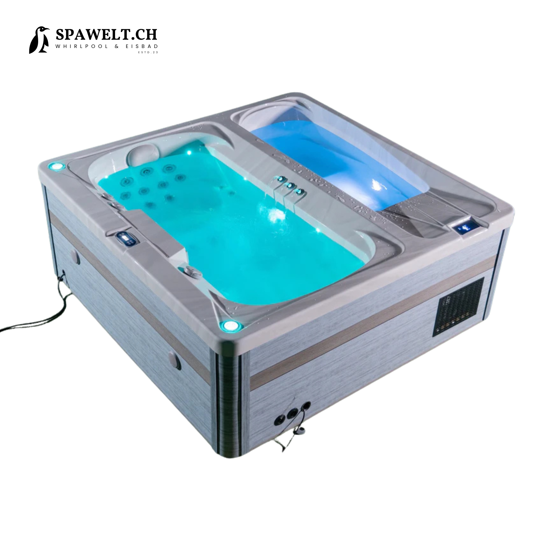 Whirlpool & Eisbad Dual Jacuzzi Neu 2025