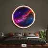 Wanddeko Wandbild mit Beleuchtung LED Starlight Skycolor 022