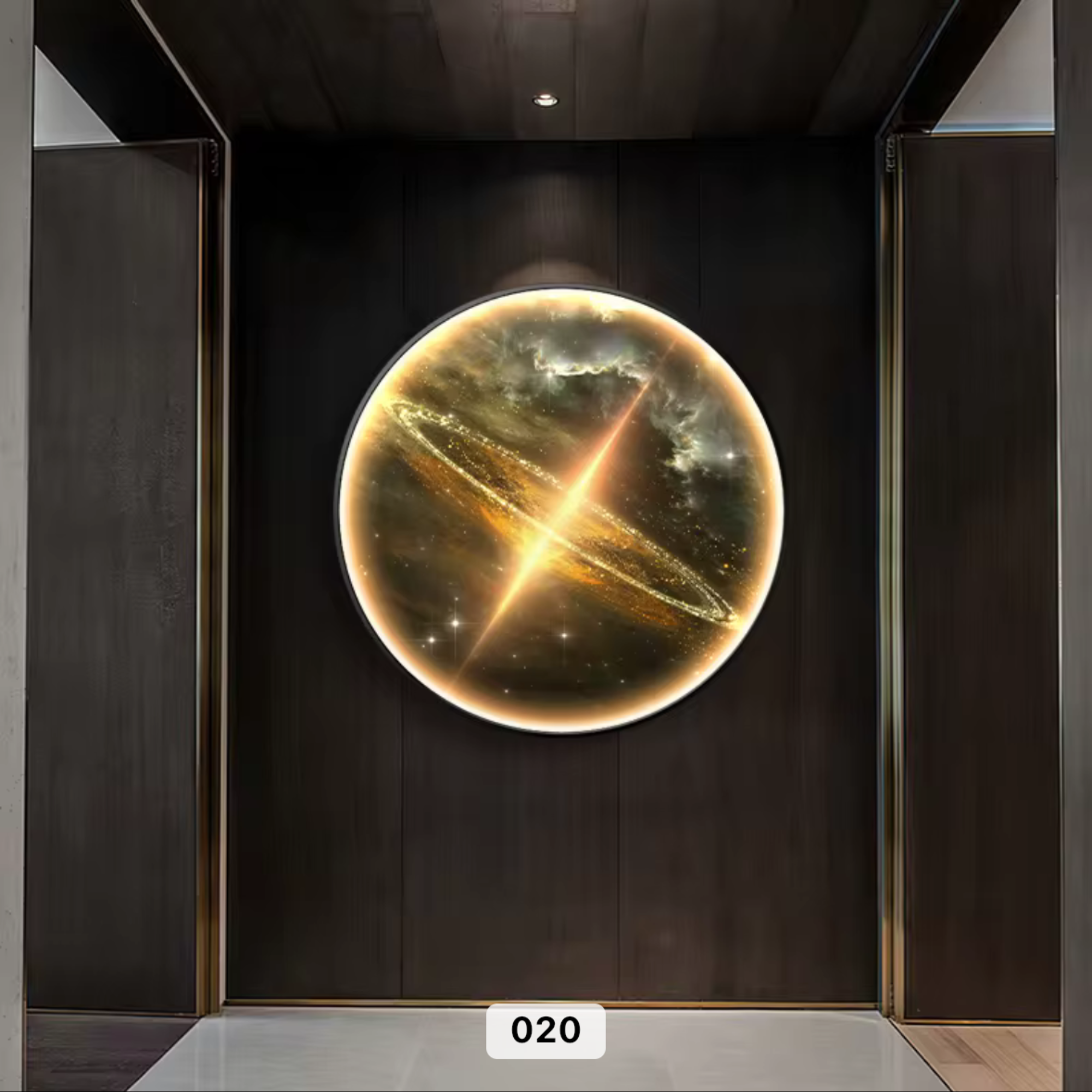Wanddeko Wandbild mit Beleuchtung LED Starlight Fusion 020