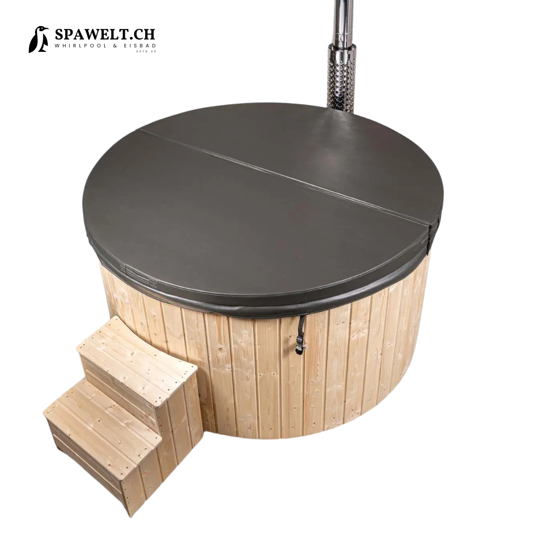 Hot Tub, Jacuzzi holzbefeuert Narvik 200x200cm