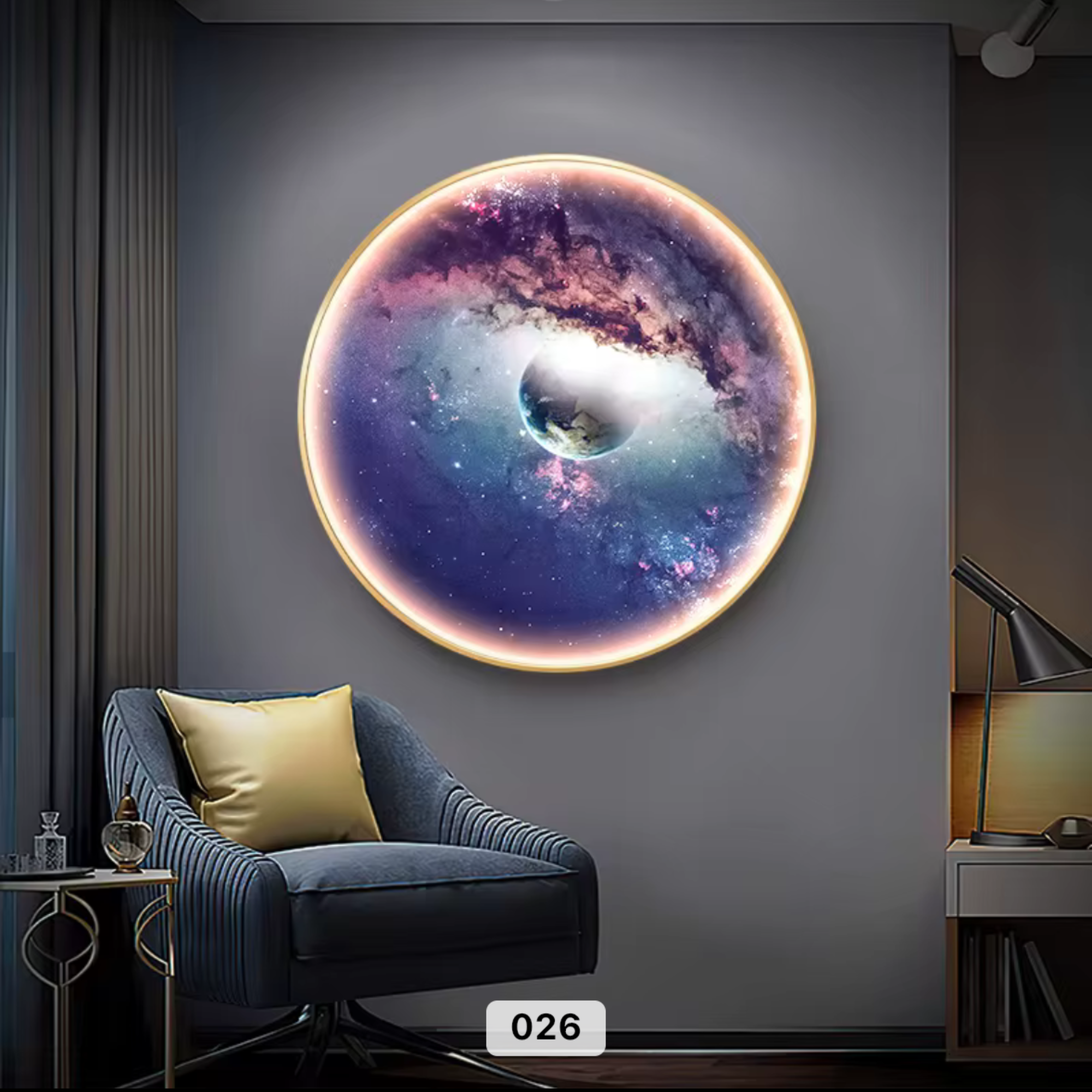 Wanddeko Wandbild mit Beleuchtung LED Starlight Dimensions 026