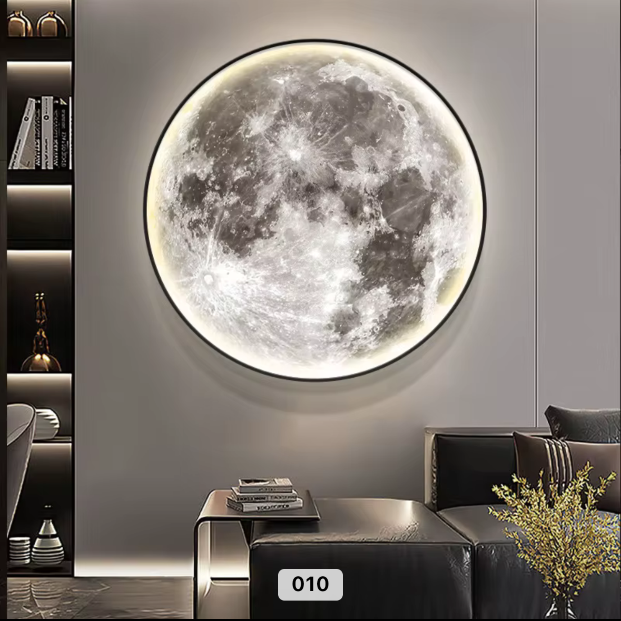 Wanddeko Wandbild mit Beleuchtung LED Starlight Moonlight 010