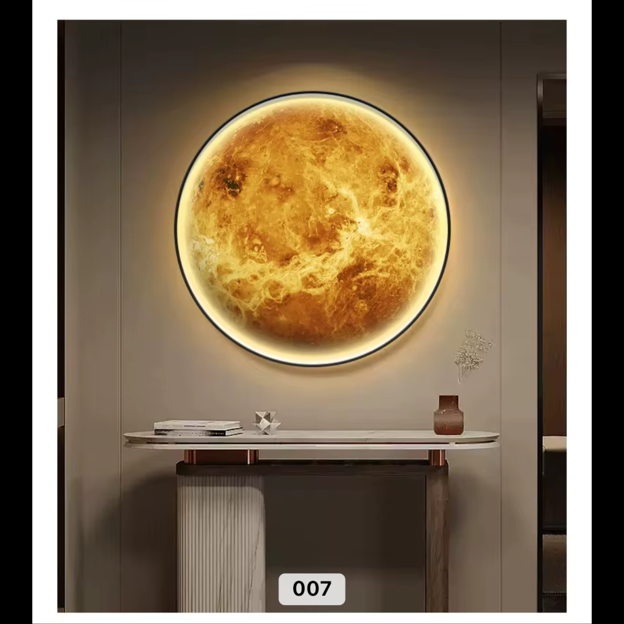 Wanddeko Wandbild mit Beleuchtung LED Starlight Venus 007