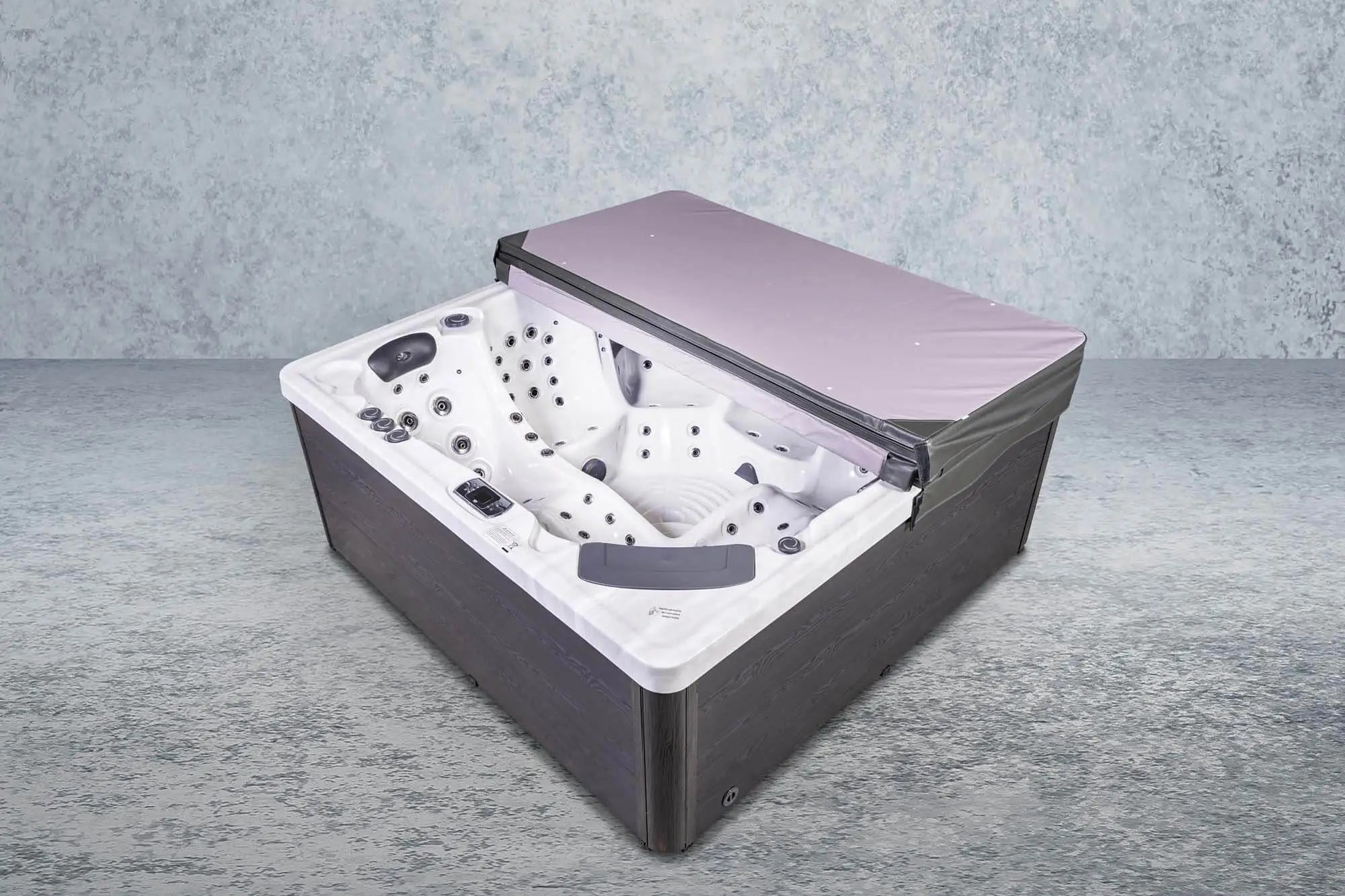 Outdoor Whirlpool, Jacuzzi, Hot Tub schwarz / weiss Imperia USA