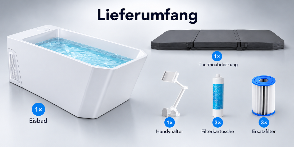 Ice Tub Athletic – Premium Eisbad, kommerzielles Eisbad in weiss