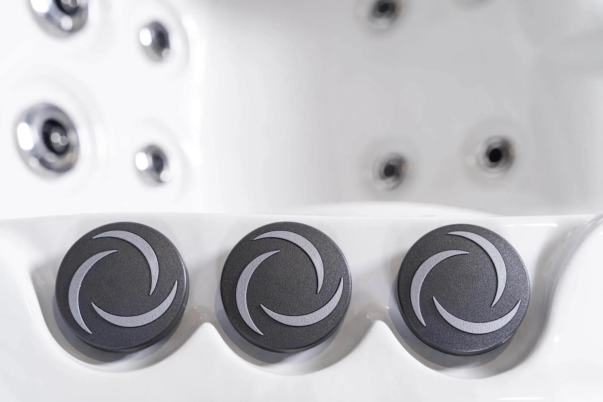 Outdoor Whirlpool, Jacuzzi, Hot Tub schwarz / weiss Imperia USA