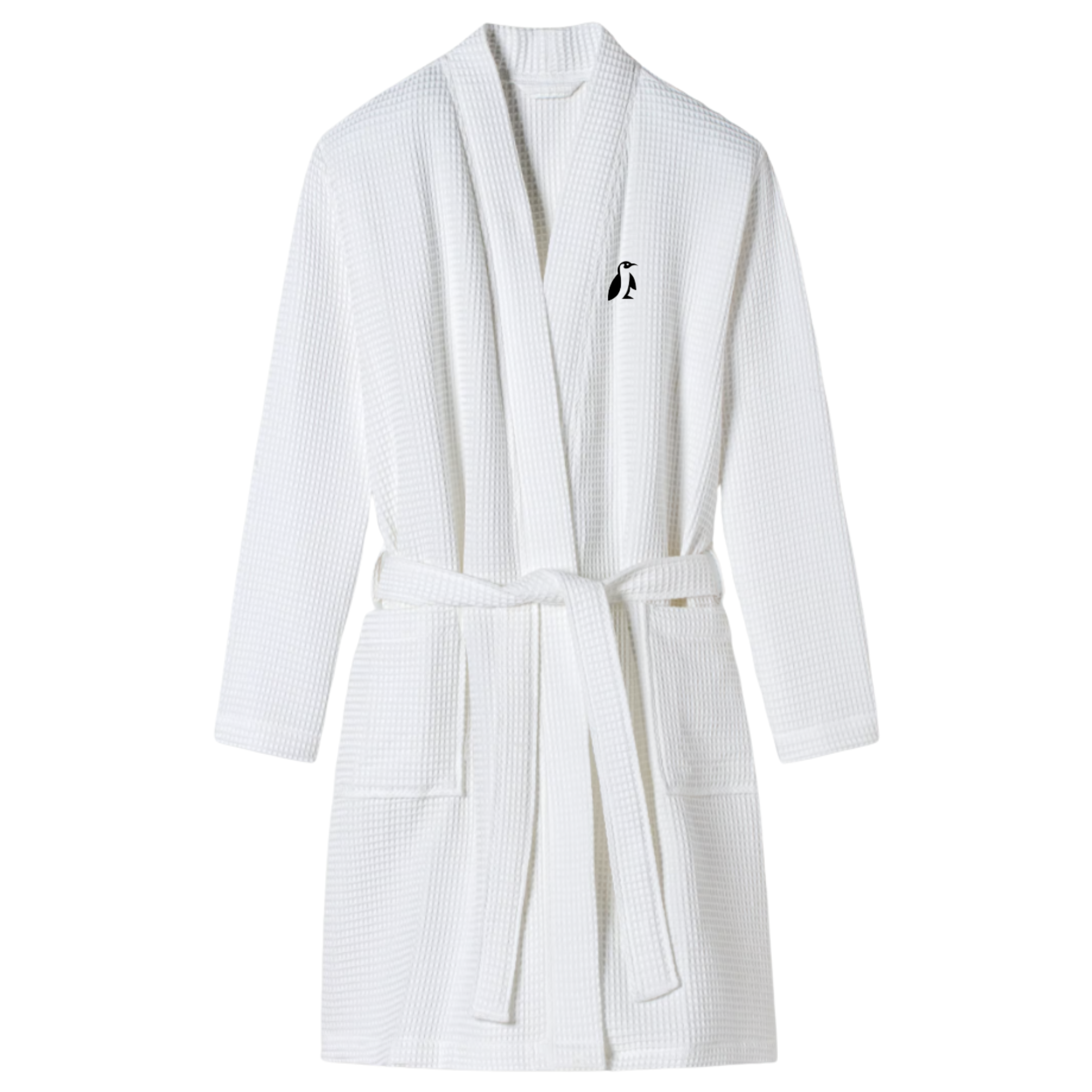 Spawelt Badmantel 100% Baumwolle Waffelmuster unisex