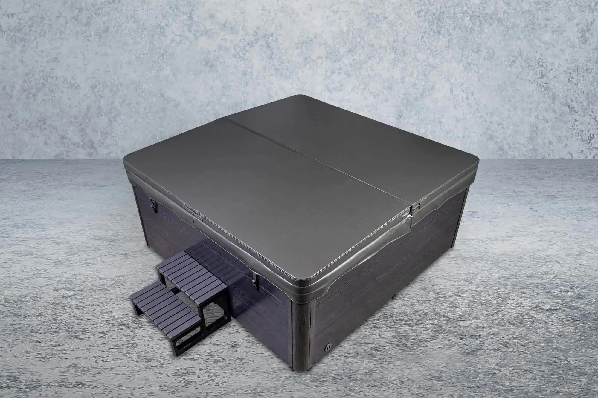 Outdoor Whirlpool, Jacuzzi, Hot Tub schwarz / weiss Imperia USA