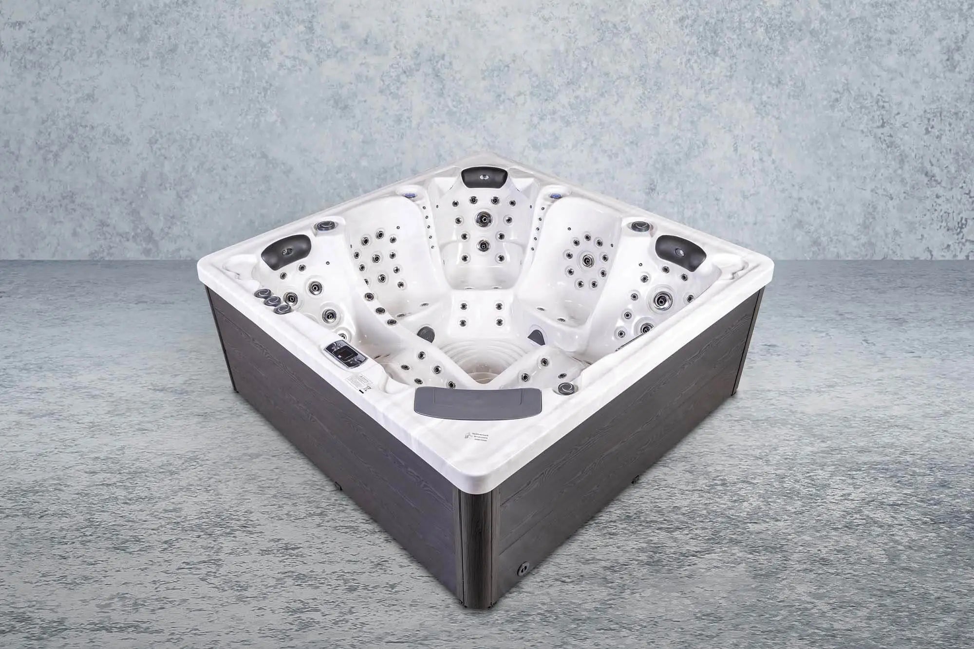 Outdoor Whirlpool, Jacuzzi, Hot Tub schwarz / weiss Imperia USA