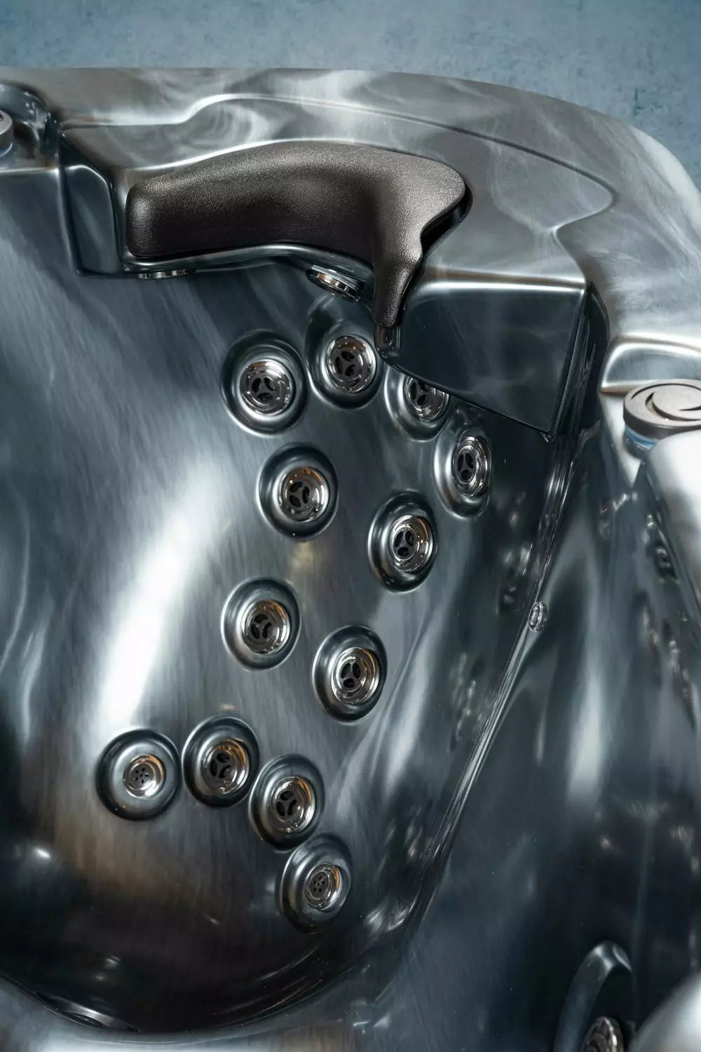 Outdoor Whirlpool, Jacuzzi, Hot Tub dunkel / schwarz Modena USA