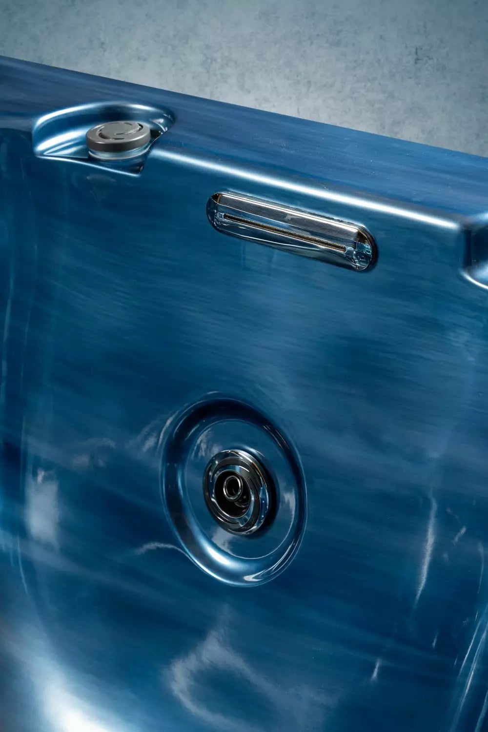 Outdoor Whirlpool, Jacuzzi, Hot Tub blau / schwarz Modena USA