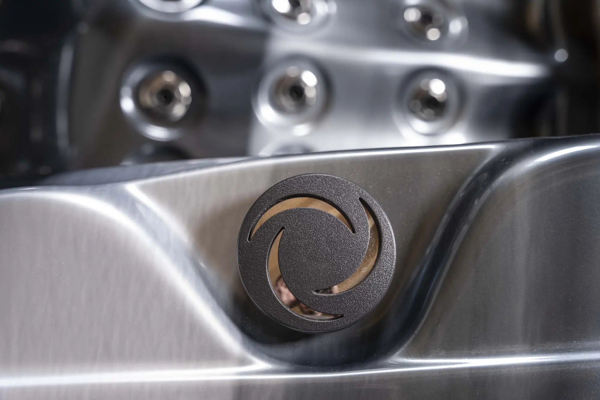 Outdoor Whirlpool, Jacuzzi dunkel / schwarz Torina USA