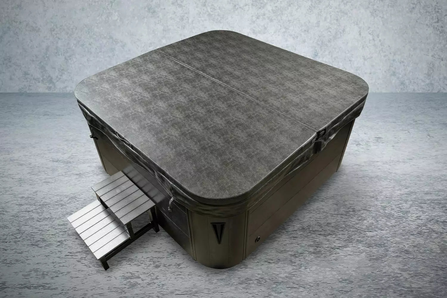 Outdoor Whirlpool, Jacuzzi, Hot Tub blau / schwarz Modena USA