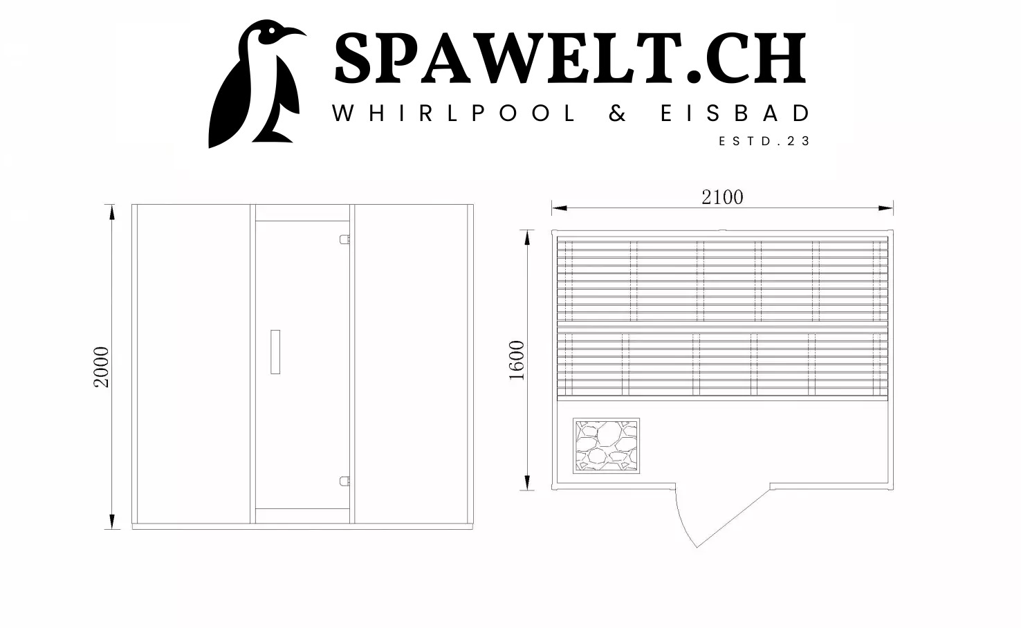 Infrarotsauna mit Ofen Helsinki 3
